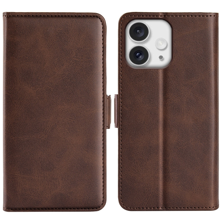 Dual-side Magnetic Buckle Horizontal Flip Leather Phone Case