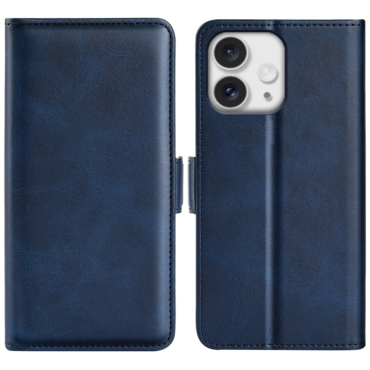 Dual-side Magnetic Buckle Horizontal Flip Leather Phone Case