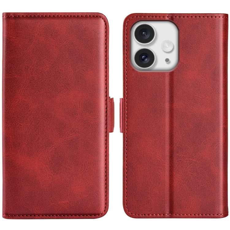 Dual-side Magnetic Buckle Horizontal Flip Leather Phone Case, For iPhone Air, For iPhone 16 Pro Max, For iPhone 16 Pro, For iPhone 16 Plus