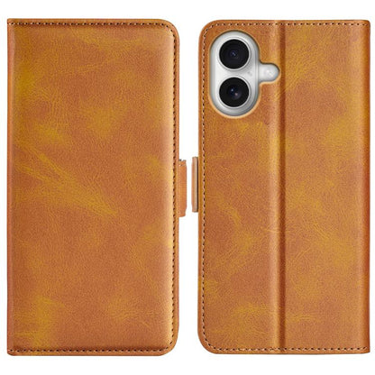 Dual-side Magnetic Buckle Horizontal Flip Leather Phone Case