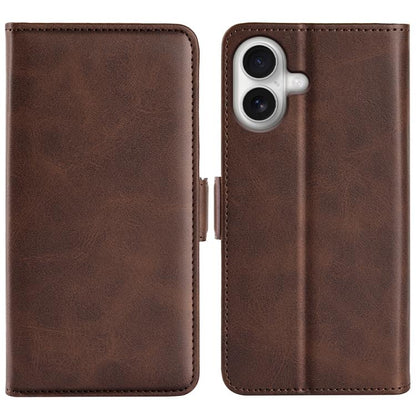 Dual-side Magnetic Buckle Horizontal Flip Leather Phone Case