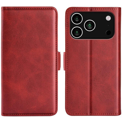 Dual-side Magnetic Buckle Horizontal Flip Leather Phone Case
