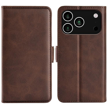 Dual-side Magnetic Buckle Horizontal Flip Leather Phone Case