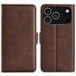 Dual-side Magnetic Buckle Horizontal Flip Leather Phone Case