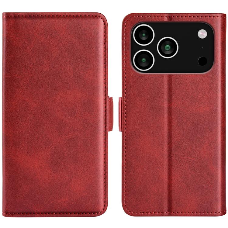 Dual-side Magnetic Buckle Horizontal Flip Leather Phone Case
