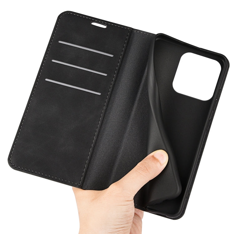 Retro-skin Magnetic Suction Leather Phone Case