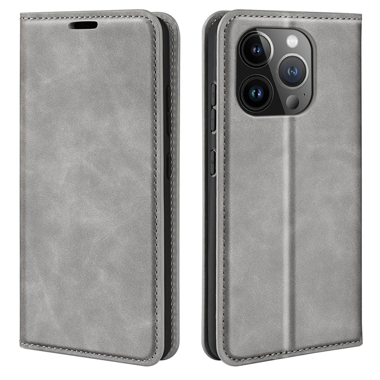 Retro-skin Magnetic Suction Leather Phone Case