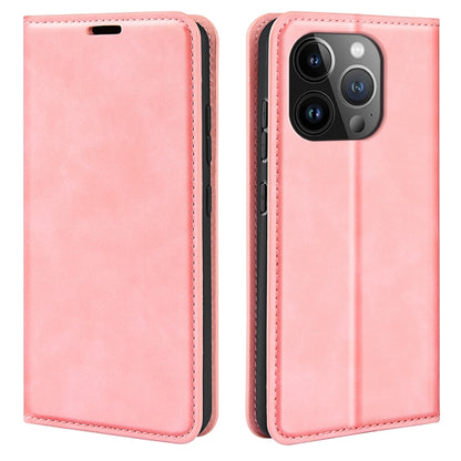 Retro-skin Magnetic Suction Leather Phone Case