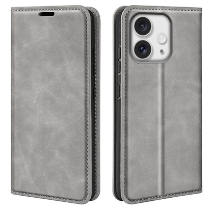 Retro-skin Magnetic Suction Leather Phone Case, For iPhone Air, For iPhone 16 Pro Max, For iPhone 16 Pro, For iPhone 16 Plus