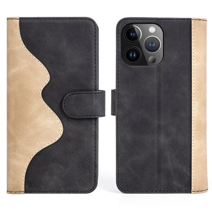 Stitching Horizontal Flip Leather Phone Case