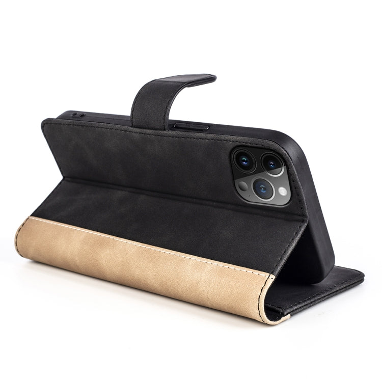 Stitching Horizontal Flip Leather Phone Case