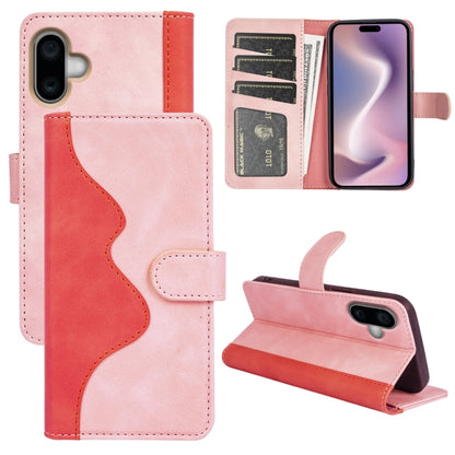 Stitching Horizontal Flip Leather Phone Case