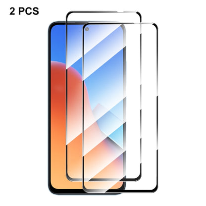 2pcs ENKAY Hat-Prince Full Glue High Aluminum-silicon Tempered Glass Film, For Xiaomi Redmi 12 5G Global, For Xiaomi Redmi 12, For Xiaomi Poco C51 4G, For Xiaomi Redmi A1+ / A2+ 4G, For Xiaomi Poco C50 4G