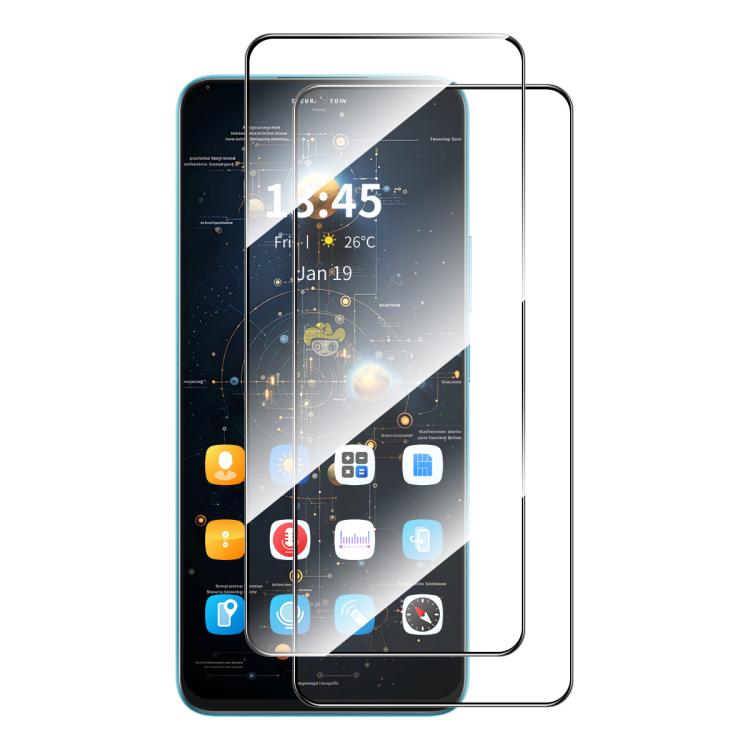 2pcs ENKAY Hat-Prince Full Glue High Aluminum-silicon Tempered Glass Film, For Redmi Note 15 Pro 5G Global 163.6mm, For Redmi 15C Global 171.5mm / Poco C85, For Redmi 15C 5G / 4G EU 173mm, For Redmi 13X, For Redmi Note 14S 4G, For Redmi Turbo 4        ...