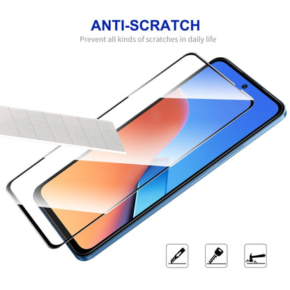 5pcs ENKAY Hat-Prince Full Glue High Aluminum-silicon Tempered Glass Film, For Xiaomi Redmi 12 4G, For Xiaomi Poco C51 4G, For Xiaomi Redmi A1+ 4G / A2+ 4G, For Xiaomi Poco C50 4G