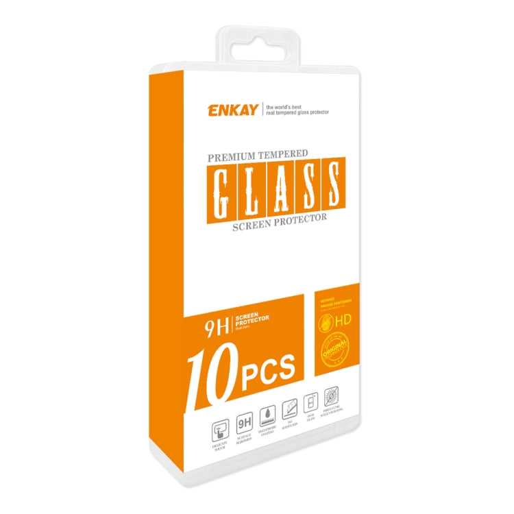 10pcs ENKAY Hat-Prince Full Glue High Aluminum-silicon Tempered Glass Film