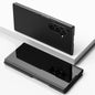 Plated Mirror Horizontal Flip Leather Phone Case with Holder, For Galaxy Z Fold8 5G, For Galaxy Z TriFold, For Galaxy Z Fold7, For Galaxy Z Fold6