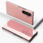 Plated Mirror Horizontal Flip Leather Phone Case with Holder, For Galaxy Z Fold8 5G, For Galaxy Z TriFold, For Galaxy Z Fold7, For Galaxy Z Fold6