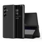 Plated Mirror Horizontal Flip Leather Phone Case with Holder, For Galaxy Z Fold8 5G, For Galaxy Z TriFold, For Galaxy Z Fold7, For Galaxy Z Fold6