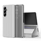 Plated Mirror Horizontal Flip Leather Phone Case with Holder, For Galaxy Z Fold8 5G, For Galaxy Z TriFold, For Galaxy Z Fold7, For Galaxy Z Fold6