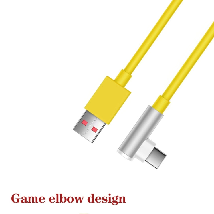 5pcs XJ-95 1m USB to Type-C Elbow Fast Charging Data Cable for Xiaomi and Other Phone, XJ-95