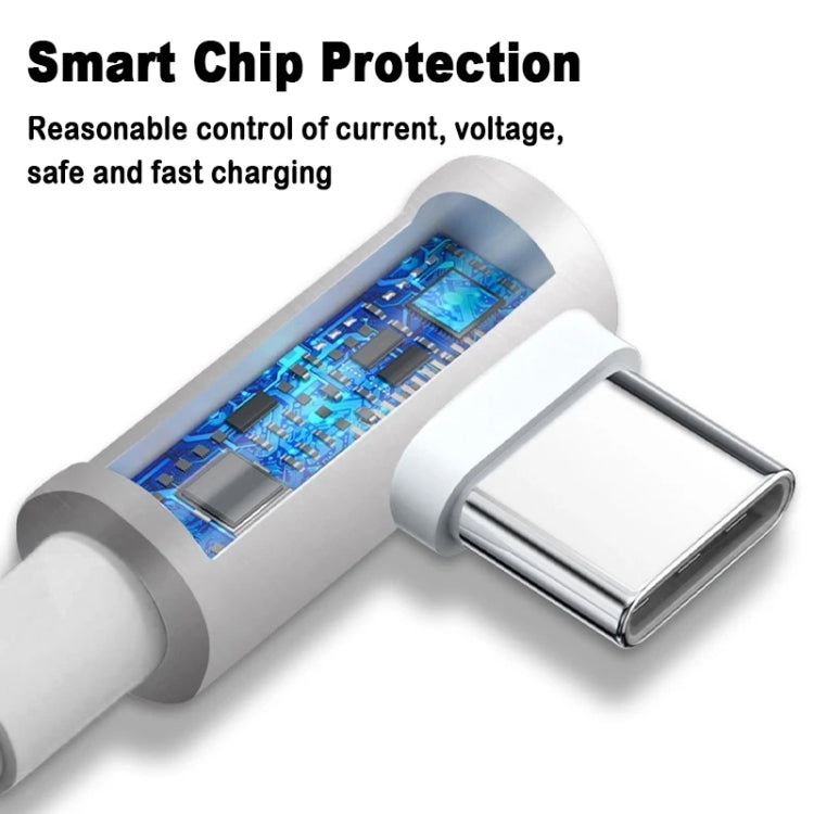 5pcs XJ-95 1m USB to Type-C Elbow Fast Charging Data Cable for Xiaomi and Other Phone, XJ-95