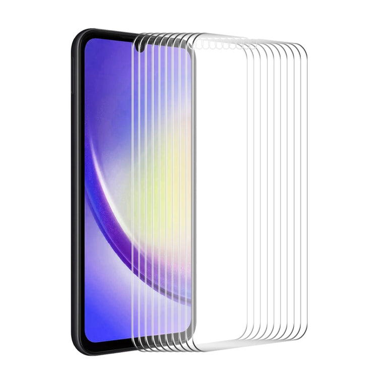 10pcs ENKAY 0.26mm 9H 2.5D High Aluminum-silicon Tempered Glass Film, For Samsung Galaxy A55, For Samsung Galaxy M04, For Samsung Galaxy A25 5G, For Samsung Galaxy A35, For Samsung Galaxy S23 FE, For Samsung Galaxy M54 /F54, For Samsung Galaxy A15 4G / 5G