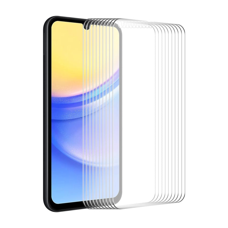 10pcs ENKAY 0.26mm 9H 2.5D High Aluminum-silicon Tempered Glass Film, For Samsung Galaxy A55, For Samsung Galaxy M04, For Samsung Galaxy A25 5G, For Samsung Galaxy A35, For Samsung Galaxy S23 FE, For Samsung Galaxy M54 /F54, For Samsung Galaxy A15 4G / 5G