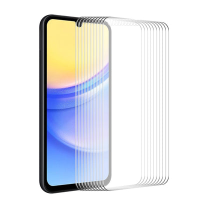 10pcs ENKAY 0.26mm 9H 2.5D High Aluminum-silicon Tempered Glass Film, For Samsung Galaxy A25 5G, For Samsung Galaxy A35, For Samsung Galaxy A55, For Samsung Galaxy M04, For Samsung Galaxy S23 FE, For Samsung Galaxy M54 /F54, For Samsung Galaxy A15 4G / 5G