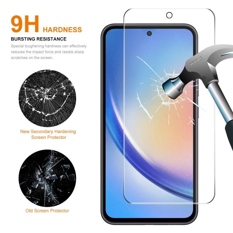 10pcs ENKAY 0.26mm 9H 2.5D High Aluminum-silicon Tempered Glass Film, For Samsung Galaxy A55, For Samsung Galaxy M04, For Samsung Galaxy A25 5G, For Samsung Galaxy A35, For Samsung Galaxy S23 FE, For Samsung Galaxy M54 /F54, For Samsung Galaxy A15 4G / 5G