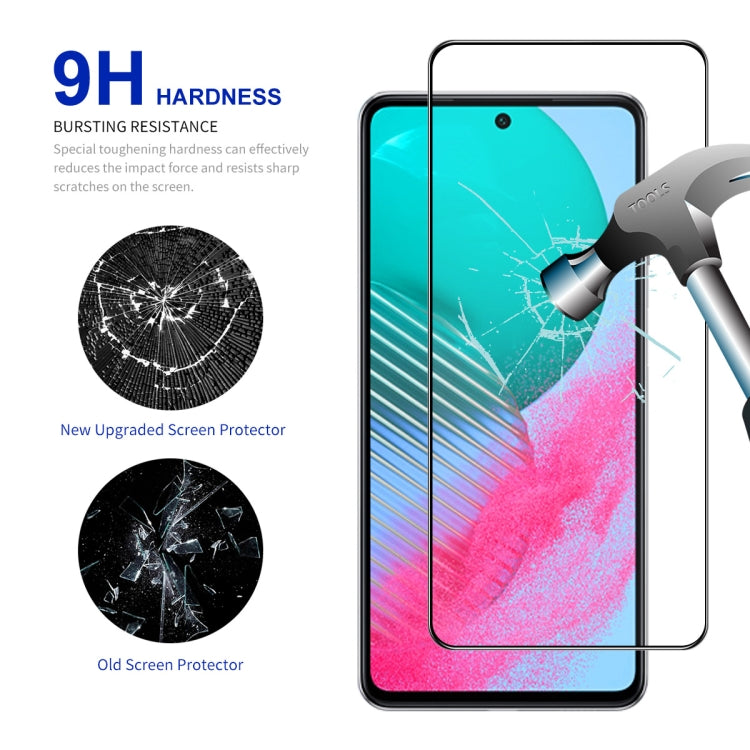 5pcs ENKAY Hat-Prince Full Glue High Aluminum-silicon Tempered Glass Film, For Samsung Galaxy M54 / F54
