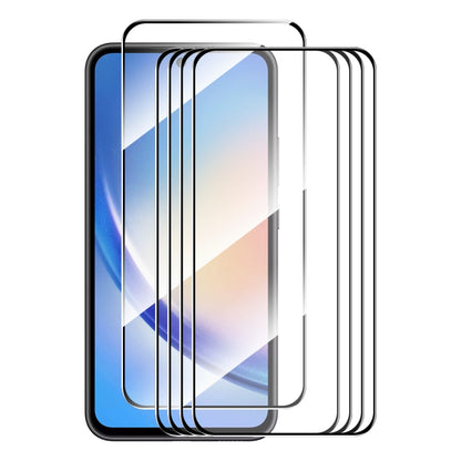 5pcs ENKAY Hat-Prince Full Glue High Aluminum-silicon Tempered Glass Film, For Samsung Galaxy A57, For Samsung Galaxy A37, For Samsung Galaxy A27, For Samsung Galaxy A07 5G, For Samsung Galaxy A17 5G, For Samsung Galaxy A26 5G, For Samsung Galaxy A16 5...