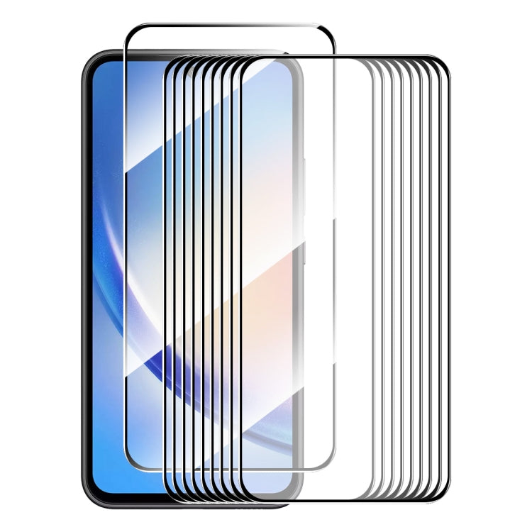 10pcs ENKAY Hat-Prince Full Glue High Aluminum-silicon Tempered Glass Film, For Galaxy A08 4G / 5G, For Galaxy A18 4G / 5G, For Galaxy M47 5G, For Galaxy A57, For Galaxy A37, For Galaxy A27 5G, For Galaxy A07 5G, For Galaxy A17 5G, For Galaxy A36 / A56...