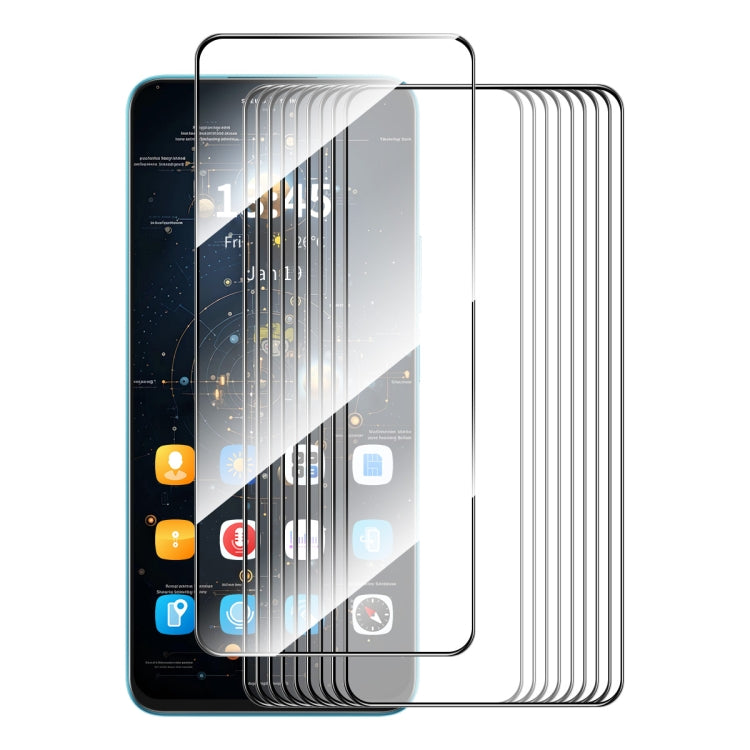 10pcs ENKAY Hat-Prince Full Glue High Aluminum-silicon Tempered Glass Film, For Galaxy A08 4G / 5G, For Galaxy A18 4G / 5G, For Galaxy M47 5G, For Galaxy A57, For Galaxy A37, For Galaxy A27 5G, For Galaxy A07 5G, For Galaxy A17 5G, For Galaxy A36 / A56...