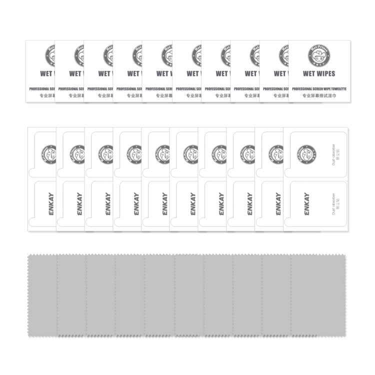 10pcs ENKAY Hat-Prince Full Glue High Aluminum-silicon Tempered Glass Film, For Galaxy F55 / M55 / C55, For Galaxy A35 / M35, For Galaxy F15 / M15, For Galaxy A15 4G / 5G, For Galaxy M54 / F54