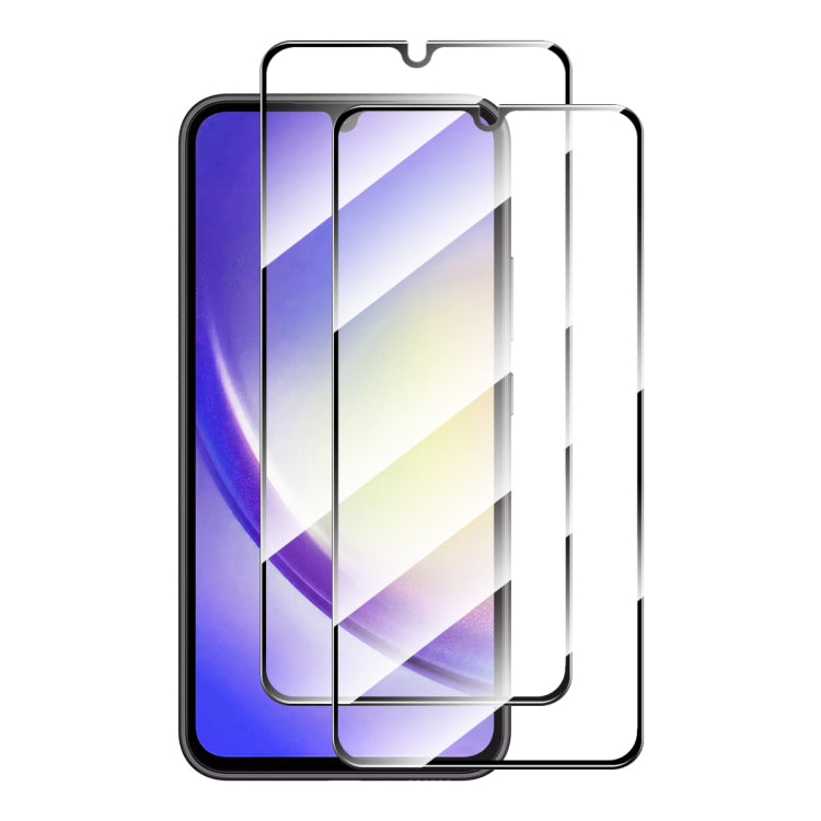 2pcs ENKAY Hat-Prince Full Glue High Aluminum-silicon Tempered Glass Film, For Samsung Galaxy A25, For Samsung Galaxy S23 FE 5G, For Samsung Galaxy M54 / F54, For Samsung Galaxy M04