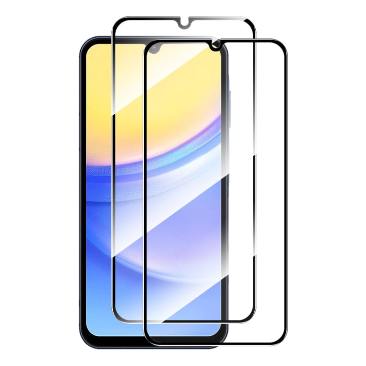2pcs ENKAY Hat-Prince Full Glue High Aluminum-silicon Tempered Glass Film, For Samsung Galaxy M04, For Galaxy A08 4G / 5G, For Galaxy A18 4G / 5G, For Galaxy F07 / M07 4G, For Galaxy F17 / M17 5G, For Samsung Galaxy A36 / A56                           ...