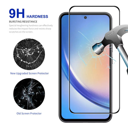 2pcs ENKAY Hat-Prince Full Glue High Aluminum-silicon Tempered Glass Film, For Samsung Galaxy A55, For Samsung Galaxy A05, For Samsung Galaxy A05s, For Samsung Galaxy A25, For Samsung Galaxy S23 FE 5G, For Samsung Galaxy M54 / F54, For Samsung Galaxy M04