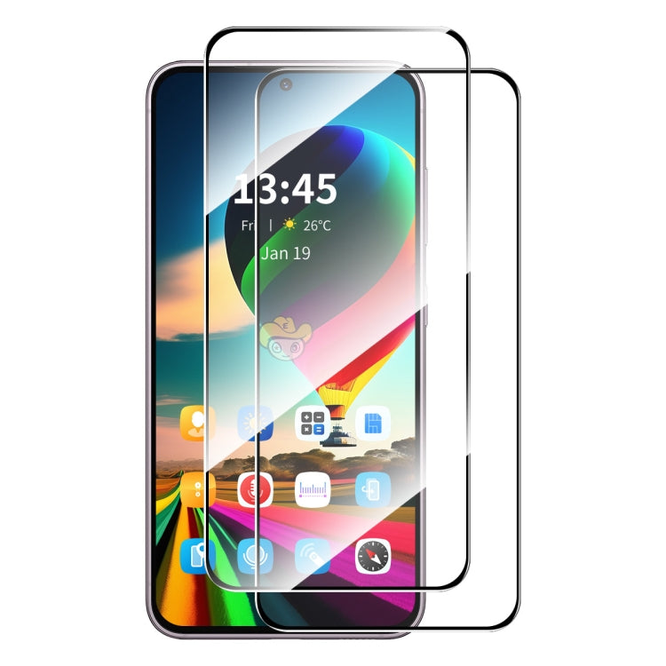 2pcs ENKAY Hat-Prince Full Glue High Aluminum-silicon Tempered Glass Film, For Samsung Galaxy M04, For Galaxy A08 4G / 5G, For Galaxy A18 4G / 5G, For Galaxy F07 / M07 4G, For Galaxy F17 / M17 5G, For Samsung Galaxy A36 / A56                           ...