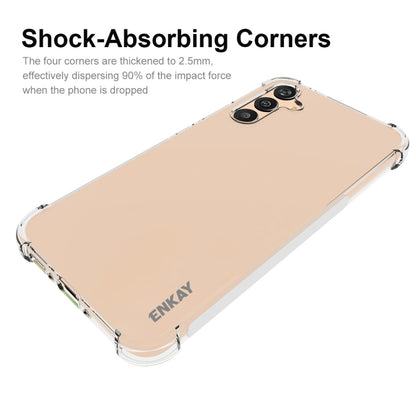 ENKAY Transparent TPU Shockproof Phone Case with Glass Film