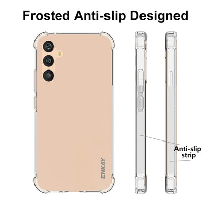 ENKAY Transparent TPU Shockproof Phone Case with Glass Film