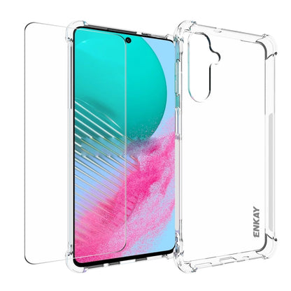 ENKAY Transparent TPU Shockproof Phone Case with Glass Film