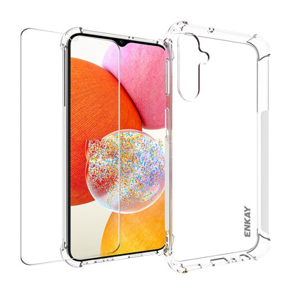 ENKAY Transparent TPU Shockproof Phone Case with Glass Film