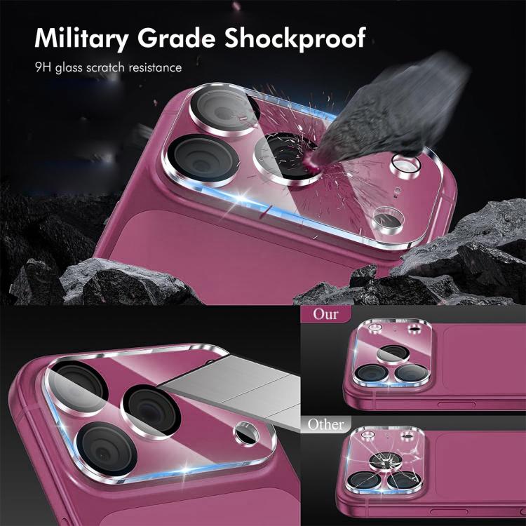 2pcs ENKAY Hat-Prince 9H Rear Camera Lens Tempered Glass Film, For iPhone Duo, For iPhone 18 Pro, For iPhone 18 Pro Max, For iPhone 17 Pro Max, For iPhone 17 Pro, For iPhone 17, For iPhone Air, For iPhone 16 Pro / 16 Pro Max, For iPhone 16 / 16 Plus   ...