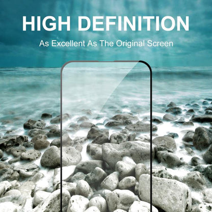 2pcs ENKAY Full Glue High Aluminum-silicon Tempered Glass Film, For iPhone 17e / 16e, For iPhone 16 Pro Max, For iPhone 16 Pro, For iPhone 16 Plus, For iPhone 16, For iPhone 15 Pro Max, For iPhone 15 Pro, For iPhone 15 Plus, For iPhone 15