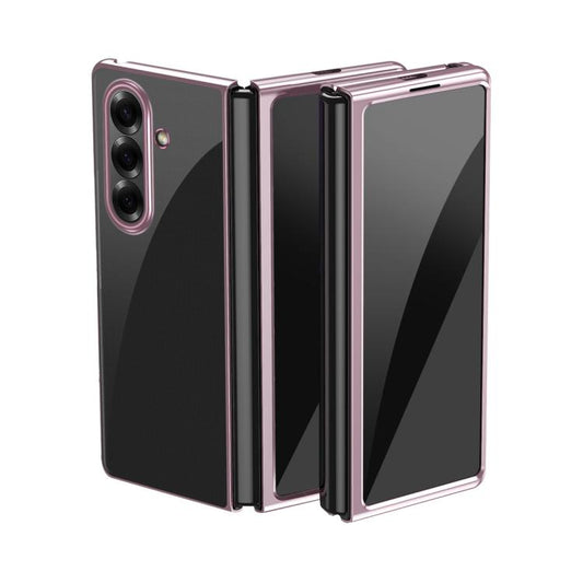 Electroplating Transparent Shockproof Phone Case, For Galaxy Z Fold8 Ultra 5G, For Galaxy Z Flip8 5G, For Galaxy Z Flip7 5G, For Galaxy Z Fold5 5G