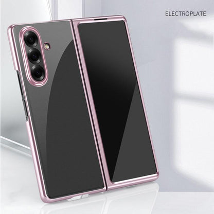 Electroplating Transparent Shockproof Phone Case, For Galaxy Z Fold8 Ultra 5G, For Galaxy Z Flip8 5G, For Galaxy Z Flip7 5G, For Galaxy Z Fold5 5G