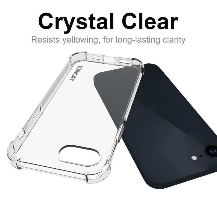 ENKAY Hat-Prince Transparent TPU Shockproof Phone Case, For iPhone 17e / 16e, For iPhone 17 Pro Max, For iPhone 17 Pro, For iPhone 17, For iPhone Air, For iPhone 16 Pro Max, For MagSafe Battery Pack, For iPhone 16 Pro, For iPhone 16 Plus, For iPhone 16...