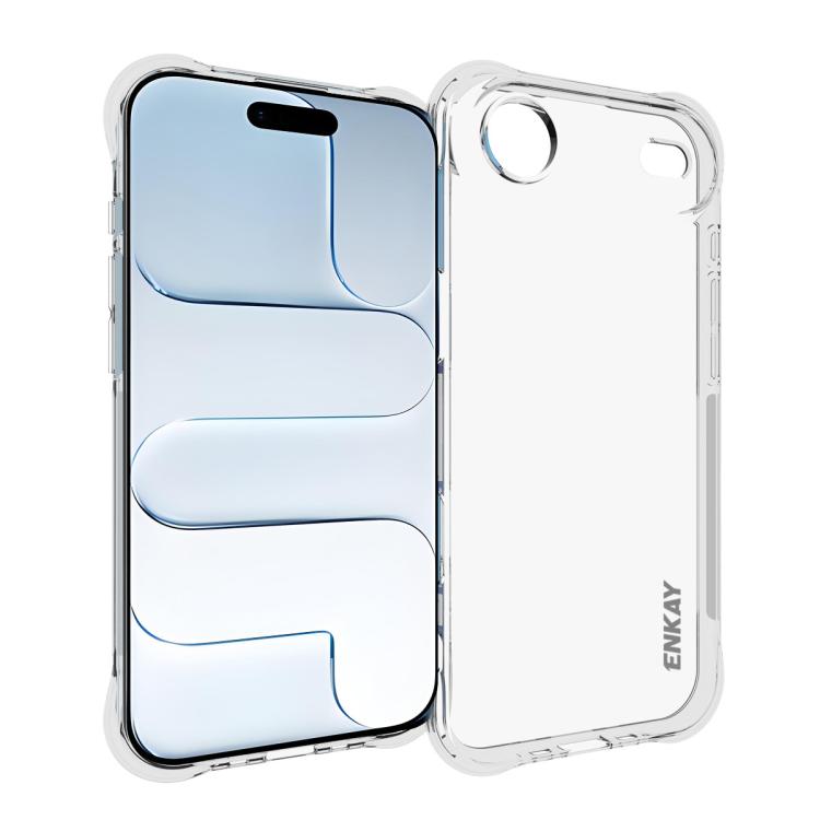 ENKAY Hat-Prince Transparent TPU Shockproof Phone Case, For iPhone 17e / 16e, For iPhone 17 Pro Max, For iPhone 17 Pro, For iPhone 17, For iPhone Air, For iPhone 16 Pro Max, For MagSafe Battery Pack, For iPhone 16 Pro, For iPhone 16 Plus, For iPhone 16...