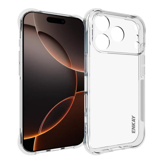 ENKAY Hat-Prince Transparent TPU Shockproof Phone Case, For iPhone 17 Pro Max, For iPhone 17 Pro, For iPhone 17, For iPhone 17 Air, For iPhone 16e, For iPhone 16 Pro Max, For iPhone 16 Pro, For iPhone 16 Plus, For iPhone 16, For iPhone 15 Pro Max������...